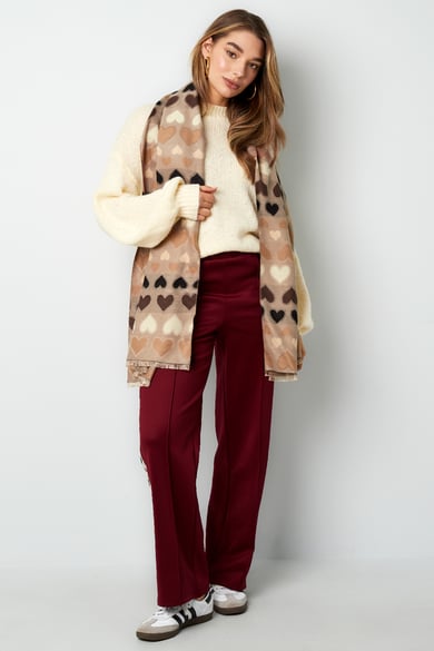 Scarf hearts all over - fuchsia h5 Picture3